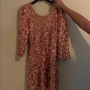 tight fitted glitter dress